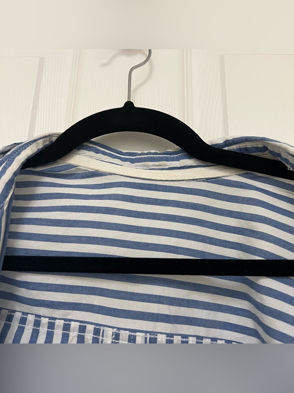 Striped Button Down Overshirt - Picture 7 of 7